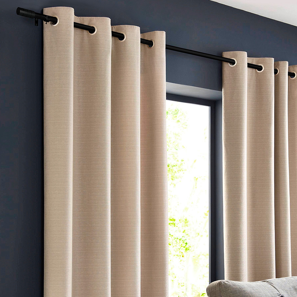 Varão Extensível para Cortina Cilindrica 300 cm Preto