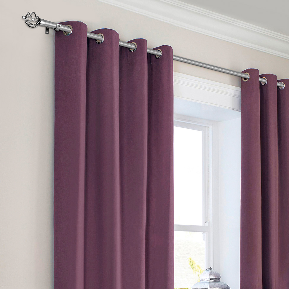 Varão Extensível para Cortina Coroa 210 cm Cromado