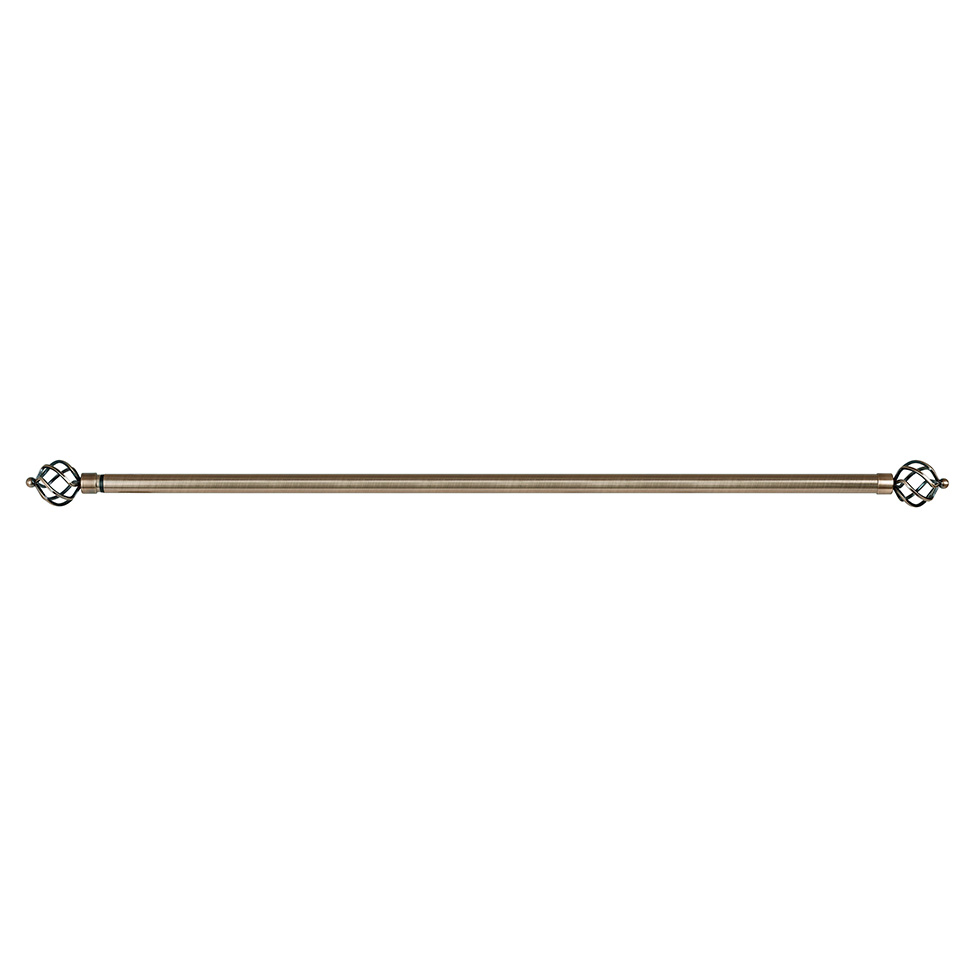 Varão Extensível para Cortina Coroa 210 cm Ouro Velho