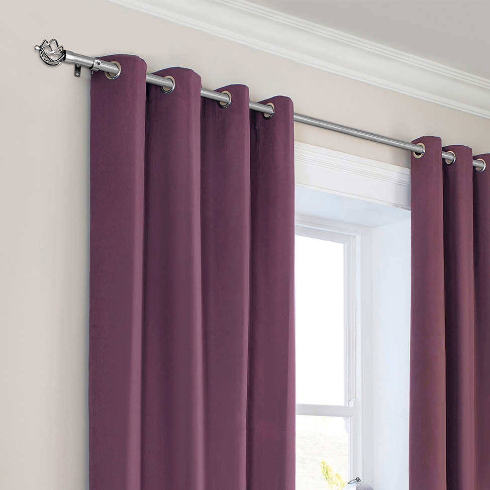 Varão Extensível para Cortina Coroa 300 cm Cromado