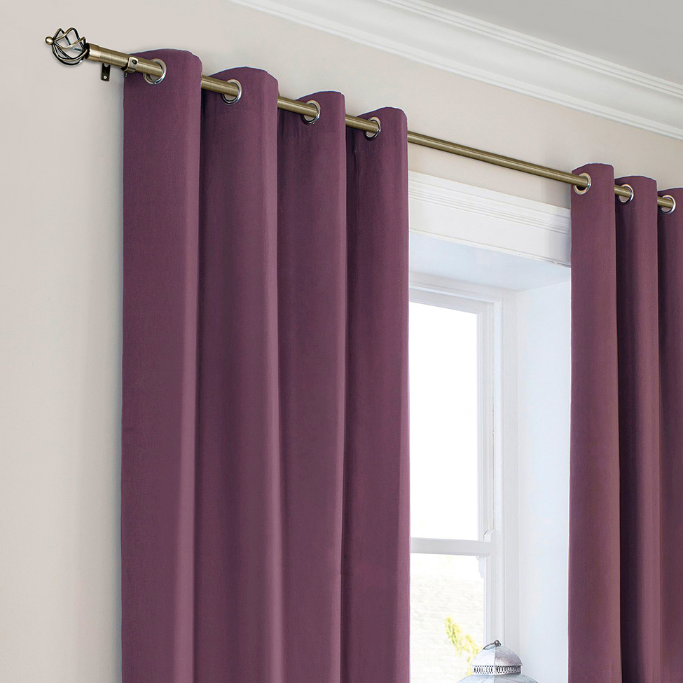 Varão Extensível para Cortina Coroa 300 cm Ouro Velho