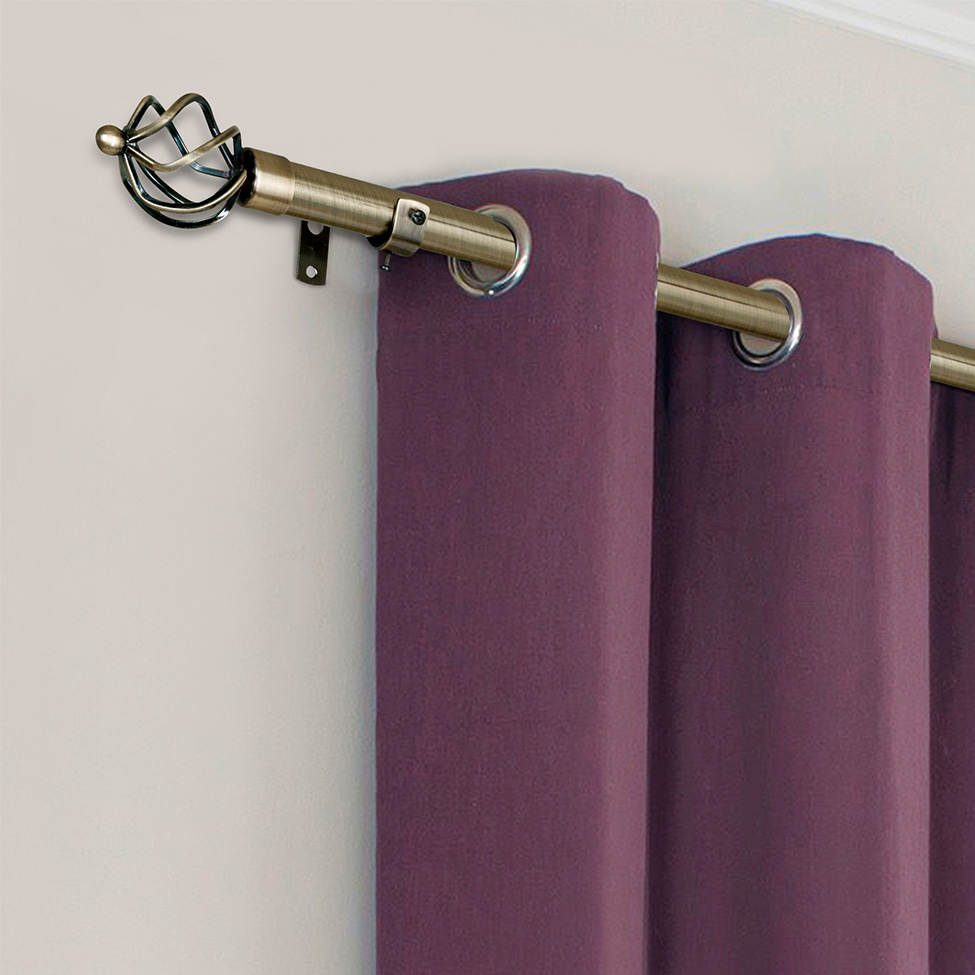 Varão Extensível para Cortina Coroa 300 cm Ouro Velho
