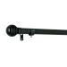 Varão Extensível para Cortina Esfera 210 cm Preto