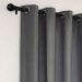 Varão Extensível para Cortina Esfera 210 cm Preto