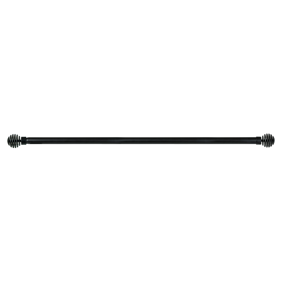 Varão Extensível para Cortina Esfera 300 cm Preto