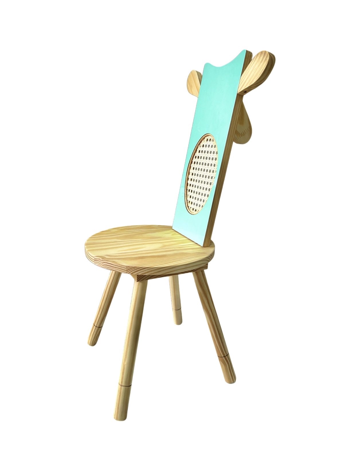 Cadeira Infantil Girafa com Palha Indiana