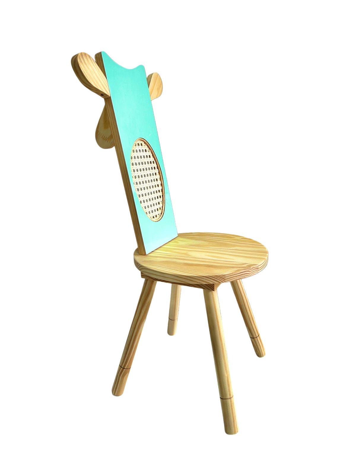 Cadeira Infantil Girafa com Palha Indiana