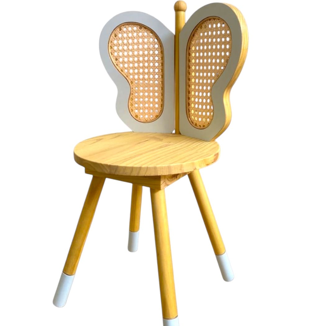 Cadeira de Borboleta com Palha Indiana MOD 3 Kids