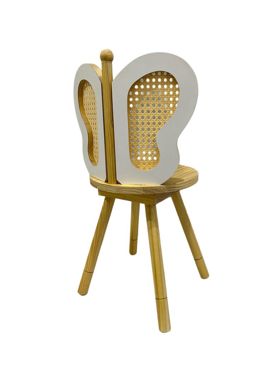 Cadeira de Borboleta com Palha Indiana MOD 3 Kids