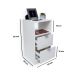 Mesa De Cabeceira Branca Industrial 30cm Quarto Lateral da Cama Enviado Montado