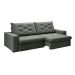Sofá 3 Lugares Retrátil e Reclinável Flexforma Premier Veludo Cinza 230 cm