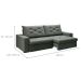 Sofá 3 Lugares Retrátil e Reclinável Flexforma Premier Veludo Cinza 230 cm