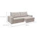 Sofá 3 Lugares Retrátil e Reclinável Flexforma Premier Veludo Marfim 230 cm