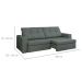 Sofá 3 Lugares Retrátil e Reclinável Flexforma Versalhes Veludo Cinza 230 cm