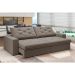 Sofá 4 Lugares Retrátil e Reclinável Flexforma Premier Camurça 250 cm