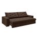 Sofá 4 Lugares Retrátil e Reclinável Flexforma Premier Veludo Chocolate 250 cm
