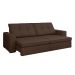 Sofá 5 Lugares Retrátil e Reclinável Flexforma Versalhes Veludo Chocolate 290 cm