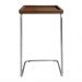 Mesa De Apoio Lateral Para Sofá Ou Cama Castanho E Prata