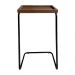 Mesa De Apoio Lateral Para Sofá Ou Cama Castanho E Preta
