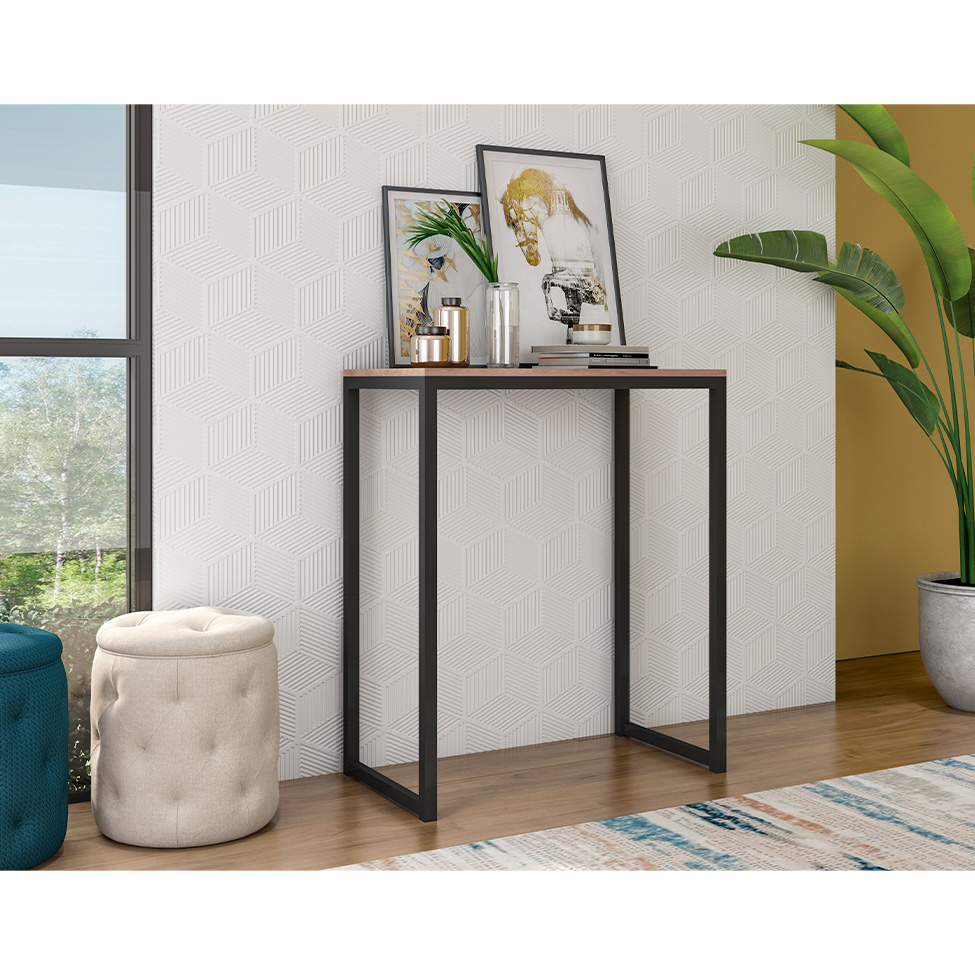 Aparador Aura Preto e Barona 110 cm