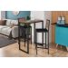 Conjunto com 2 Banquetas Aura Preto e Barona