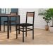 Conjunto com 2 Cadeiras de Jantar Curitiba Preto e Barona