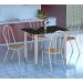 Conjunto de Mesa Genova com 4 Cadeiras Alicante Branco e Nature Bege