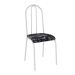 Conjunto de Mesa Malaga com 4 Cadeiras Alicante Branco e Preto