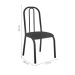 Conjunto de Mesa Miame 110 cm com 4 Cadeiras Madri Branco e Preto Floral