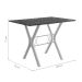Conjunto de Mesa Miame 110 cm com 4 Cadeiras Madri Branco e Preto Floral