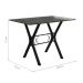 Conjunto de Mesa Miame 110 cm com 4 Cadeiras Madri Preto e Branco Floral