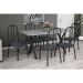 Conjunto de Mesa Miame 150 cm com 6 Cadeiras Madri Preto e Mesclado Petróleo