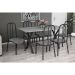 Conjunto de Mesa Miame 150 cm com 6 Cadeiras Madri Preto e Vegetale