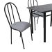 Conjunto de Mesa com 4 Cadeiras Genebra Preto e Vegetale