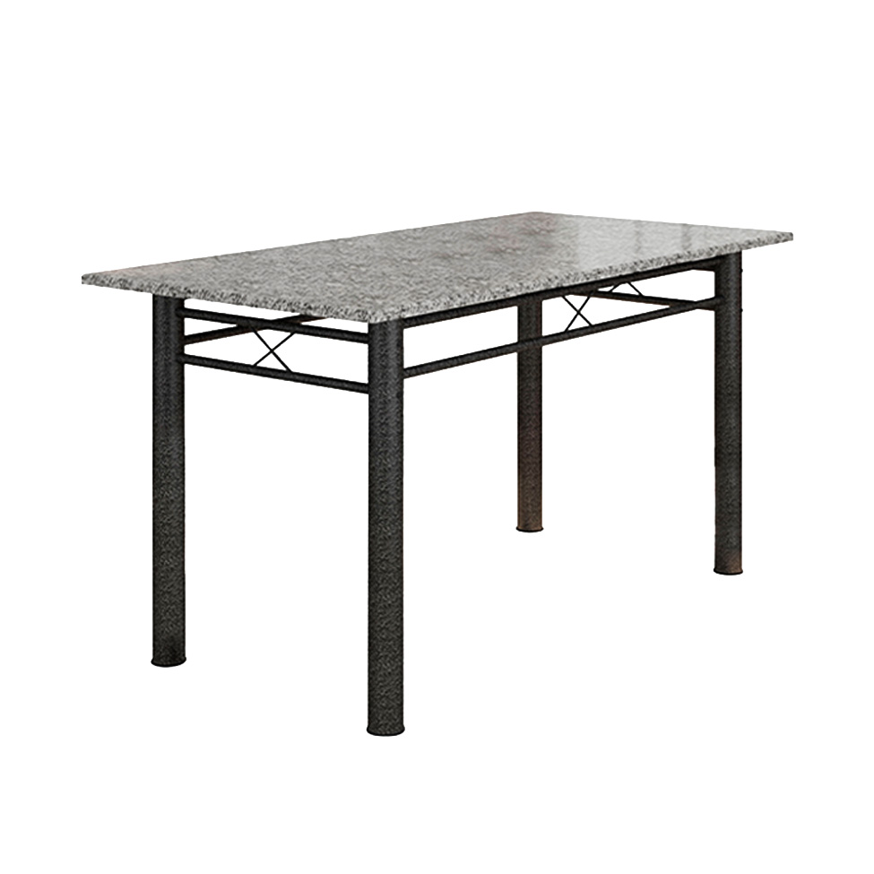 Conjunto de Mesa com 6 Cadeiras Granada Preto Liso GR
