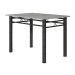 Conjunto de Mesa com 6 Cadeiras Granada Preto e Branco Floral GR