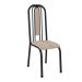 Conjunto de Mesa com 6 Cadeiras Granada Preto e Natural Bege GR