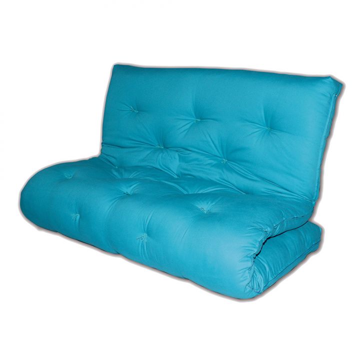 Sofá-Cama Casal Futon Sarja Turquesa