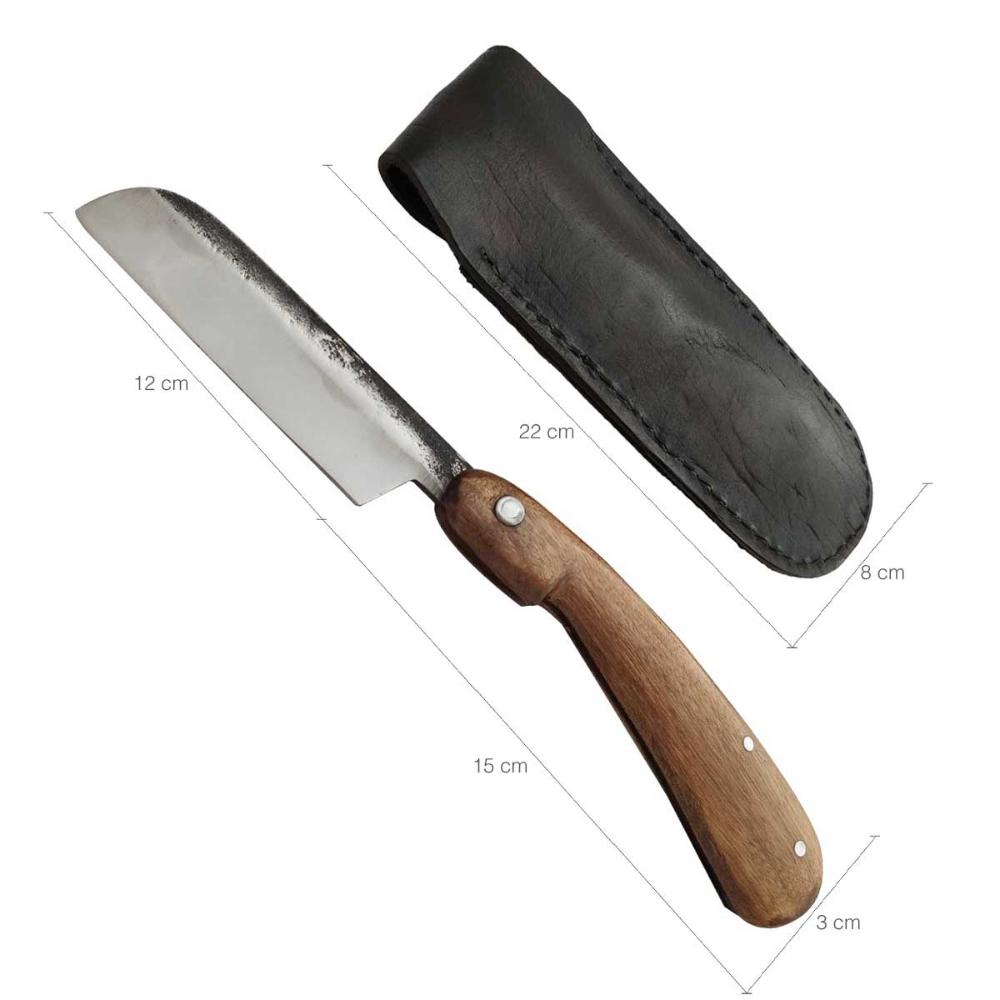 Navalha para Barba de Barbeiro Reta Retrátil Artesanal 6' D'