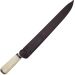 Faca Churrasco 10'' Aço Carbono Bainha Couro Cabo Osso Oval