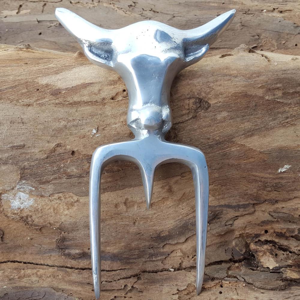 Garfo Tridente Para Churrasco Bull Garfo De Costelão Alumíni