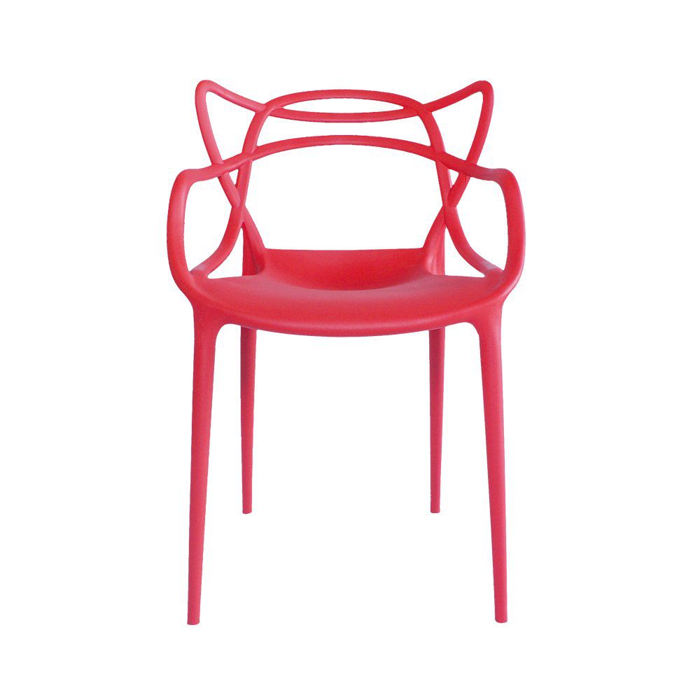Cadeira Decorativa Amsterdam Vermelho - Facthus