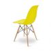 Cadeira Eiffel Charles Eames Base Madeira Sala de Jantar Amarelo - SSX Multicoisas