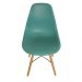 Cadeira Eiffel Charles Eames Base Madeira Sala de Jantar Verde Tiffany - SSX Multicoisas