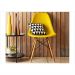 Cadeira Eiffel Charles Eames em ABS Amarela com Base de Madeira DSW