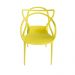 Kit 02 Cadeiras Decorativa Amsterdam Amarelo - Facthus