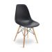 Kit 04 Cadeiras Eiffel Charles Eames Base Madeira Sala de Jantar Preto - SSX Multicoisas