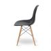 Kit 04 Cadeiras Eiffel Charles Eames Base Madeira Sala de Jantar Preto - SSX Multicoisas