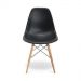 Kit 04 Cadeiras Eiffel Charles Eames Base Madeira Sala de Jantar Preto - SSX Multicoisas