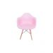 Kit 04 Cadeiras Eiffel Melbourne Rosa com Pés Palito em Madeira - SSX Multicoisas